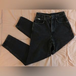 Vintage chic Black Denim High Rise Tailored Jean - 8 Regular